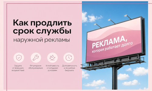 Как продлить срок службы наружной рекламы в  Бугуруслане