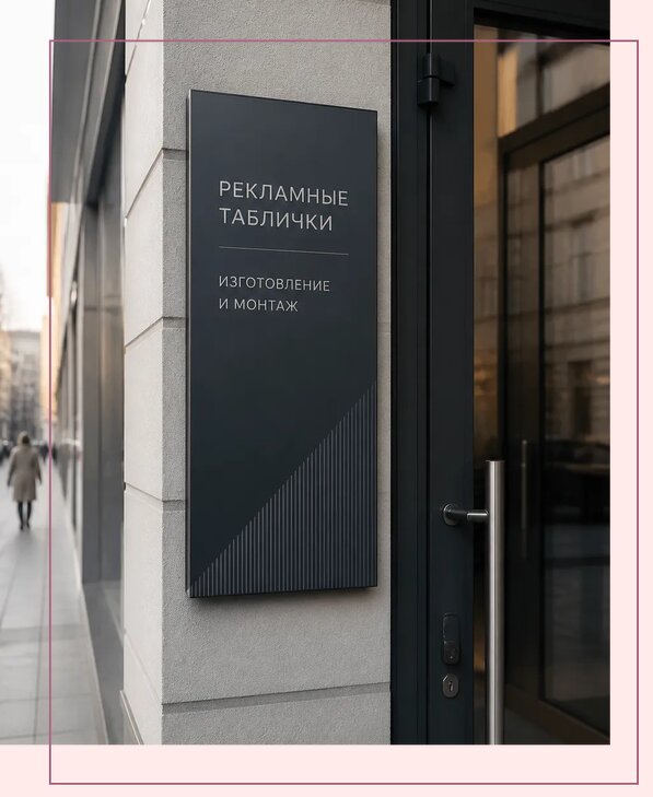 Рекламные таблички в Бугуруслане по цене от 4586 р. | Аванза-Бгр