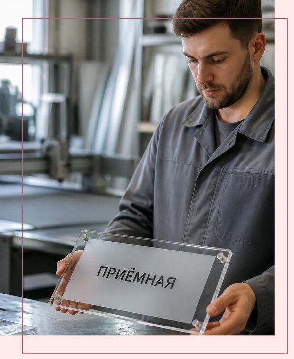 Таблички из оргстекла на заказ в Бугуруслане от 3974 р. | Аванза-Бгр