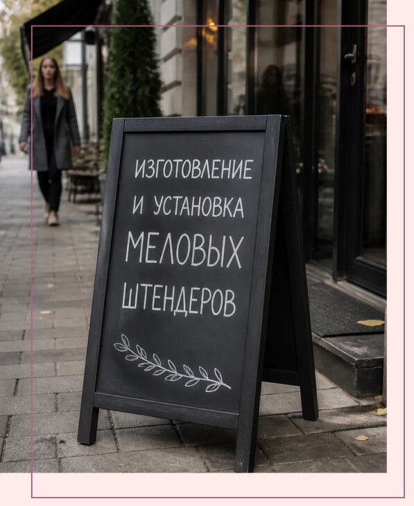 Меловые штендеры в Бугуруслане по цене от 6624 р. | Аванза-Бгр